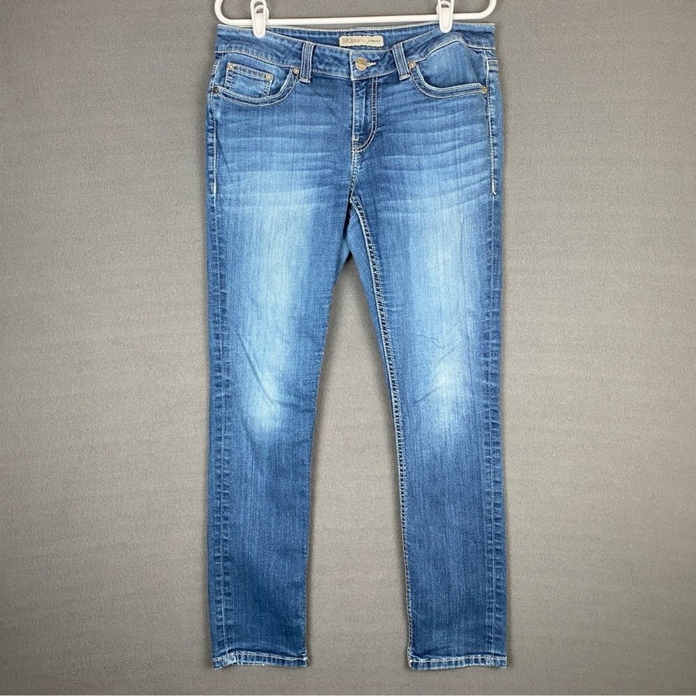 BKE Harper Jeans Women's 33x28 Medium Wash Denim Skinny Stretch‎